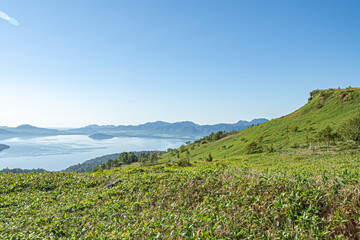 屈斜路湖の風景