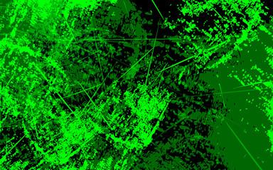 Abstract grunge texture black and green color background