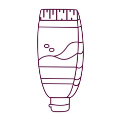 Isolated surf draw beach vector illustration