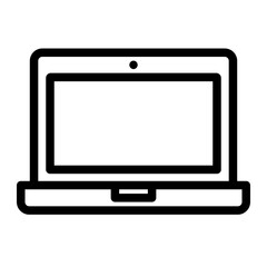laptop line icon