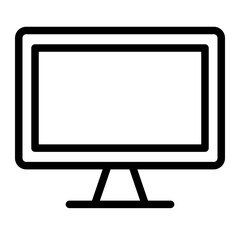 monitor line icon