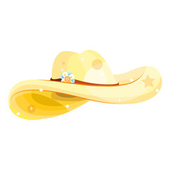 Isolated hat beach shine vector illustration