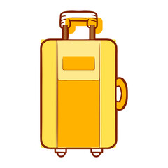 Isolated bag travel beach vector illustration