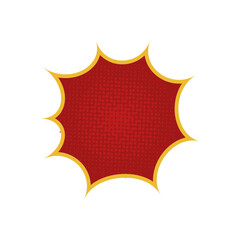 red cartoon brush comic vintage halftone pop graphic