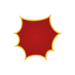 red cartoon brush comic vintage halftone pop graphic