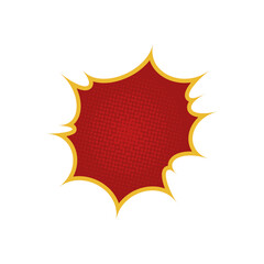 red cartoon brush comic vintage halftone pop graphic