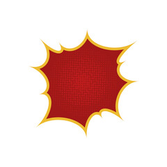 red cartoon brush comic vintage halftone pop graphic