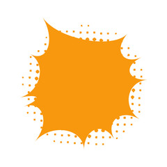 comic retro brush element vintage halftone orange pop retro