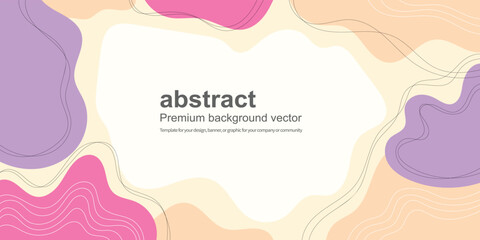 Flat color design abstract fluid illustration vector background