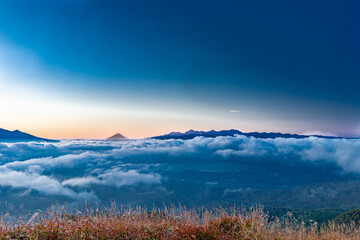 Fototapeta premium 雲海に浮かぶ富士山