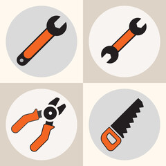 tools icon set