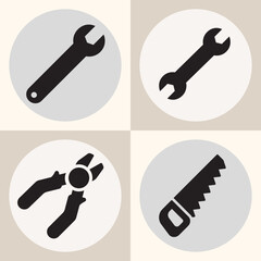 tools icons set