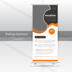 Unique Corporate Professional Creative Business Roll Up Banner Template Design