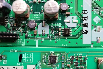 Semiconductor printed circuit board. August 2022, Sendai, Miyagi, Japan.