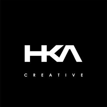 HKA Letter Initial Logo Design Template Vector Illustration