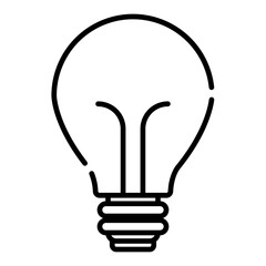 Idea Light Bulb Vector Icon