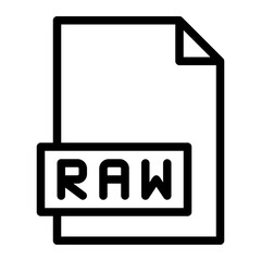 raw file line icon
