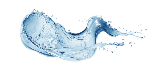 Water, water splash isolated on white background