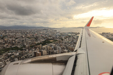 view from the plane