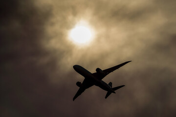 airplane in the sky