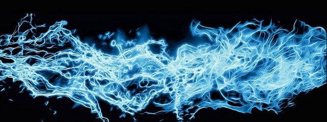 Fototapeta しぶきを上げる青い水のイラスト obraz