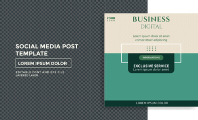 Obraz premium business theme social media post template
