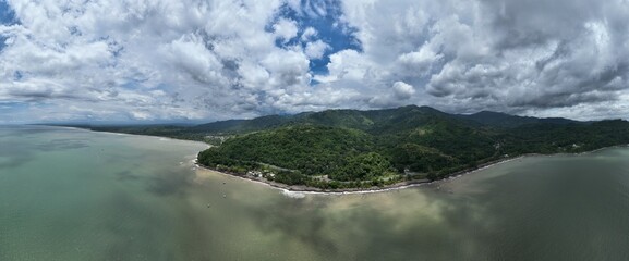 Tarcoles beach near Jaco and Punta Leona in Costa Rica