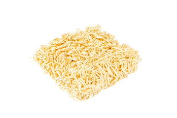 Isolated instant noodles. Processed food. Kidney disease and Unhealthy food concept.