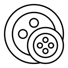 Button Line Icon