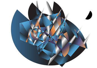 abstract background with shapes