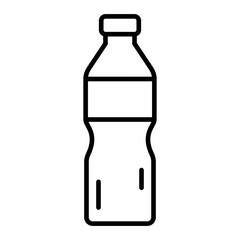 Water Bottle Line Icon
