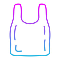 Plastic Bag Line Gradient Icon
