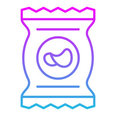 Snacks Line Gradient Icon