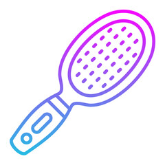 Hair Brush Line Gradient Icon