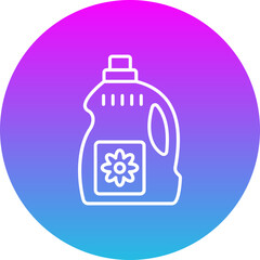 Detergent Gradient Circle Line Inverted Icon