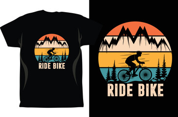 Cycling T-shirt Design Vector graphics. Unisex. Bicycle Riders. Bike Shirt. Funny Cycling T-Shirt. Gifts For Cyclist. Cycling Shirt. Fixed Gear Shirt