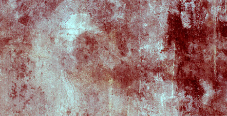 Spooky red background, scary bloody wall. white wall with blood splatter for halloween background. horror concept