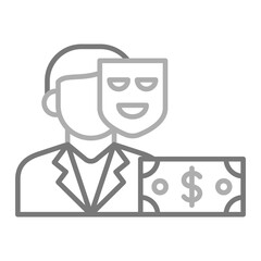 Corrupt Greyscale Line Icon