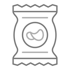 Snacks Greyscale Line Icon