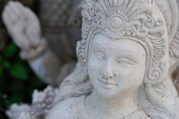 Fototapeta na wymiar Sculpture of goddess durga for navratri festival.