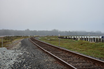 Obraz premium railway in the countryside