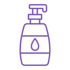 Fototapeta premium Soap Bottle Multicolor Line Icon