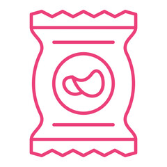 Snacks Multicolor Line Icon