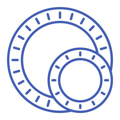 Naklejka premium Plastic Plate Multicolor Line Icon
