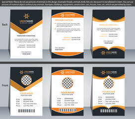 Naklejka premium Corporate ID Card Design Template