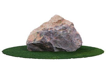 Fototapeta premium Rocks on a transparent background 