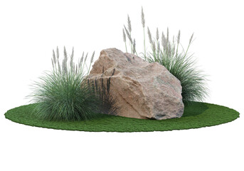 stone Garden decoration on a transparent background
