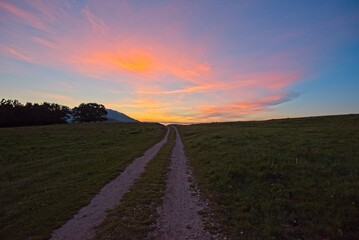Sunrise in the Mountains of Umbria Italy