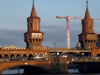 Berlin, Oberbaumbrücke - obrazy, fototapety, plakaty