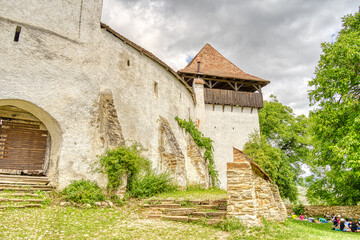Fototapeta na wymiar Viscri fortified church, Romania